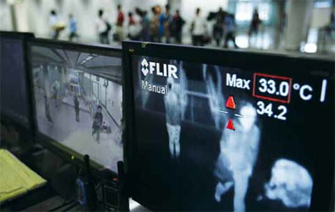 كاميرات حرارية بمطار قرطاج توقيا من فيروس “كورونا”