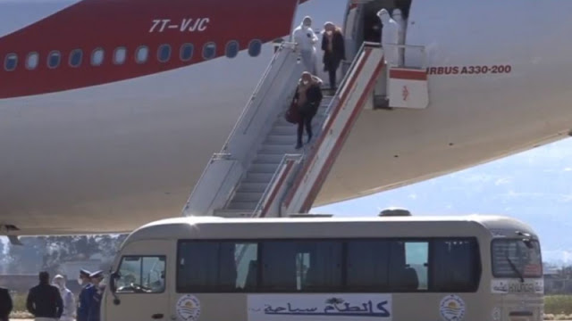 توجيه طائرة عسكرية خاصة إلى الجزائر لنقل التونسيين العائدين من الصين