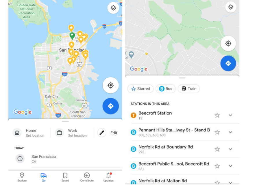 تبويب جديد لتطبيق الخرائط من “غوغل”