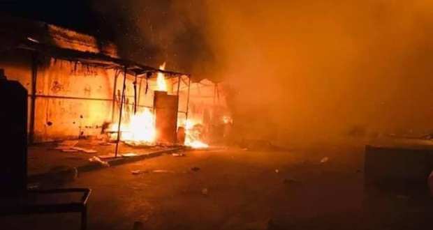 في خزندار: حريق في “الفريب” والقبض على 5 أشخاص
