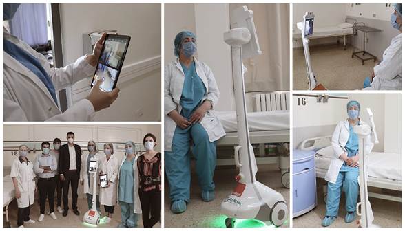 Enova, Orange Tunisie et Dräxlmaier : Le robot Zourni déployé à l’hôpital Abderrahman Mami pour rapprocher les malades de leurs famille