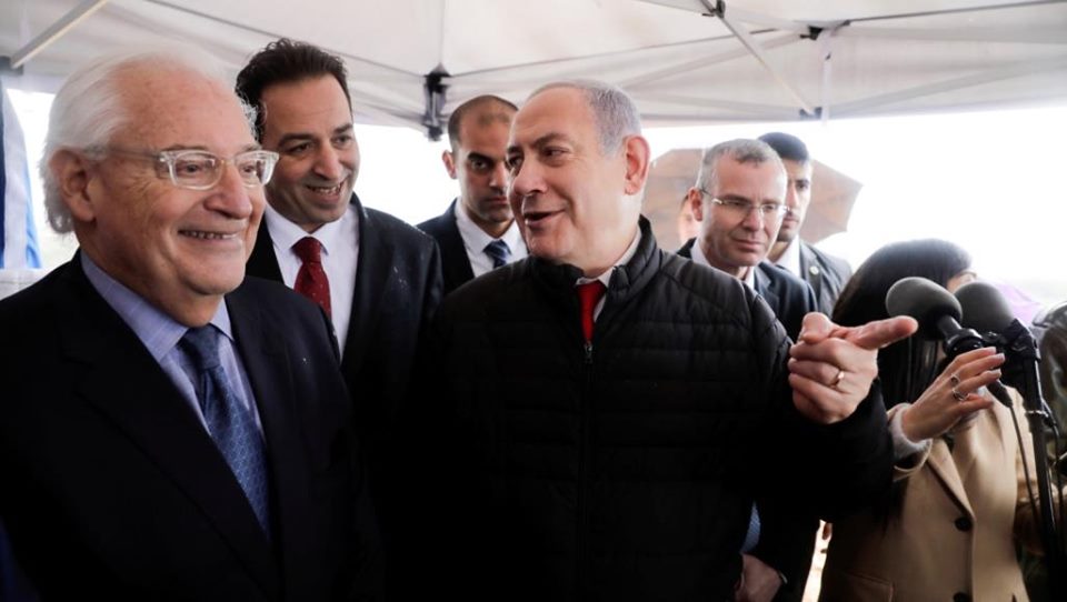 سفير أمريكا لدى إسرائيل: مستعدّون للاعتراف بسيادة إسرائيل على غور الأردن والمستوطنات