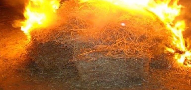 قعفور: وفاة طفل الـ 9 سنوات في حريق بمستودع للتبن