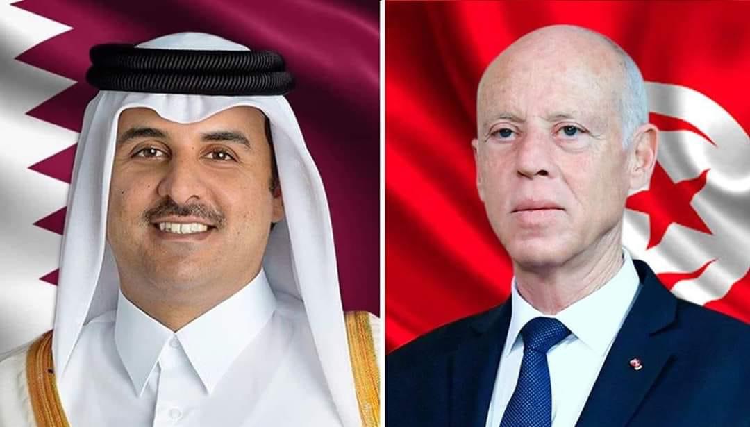 الرئيس قيس سعيّد يهاتف أمير قطر