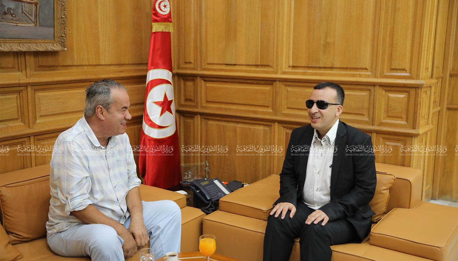 لقاء وزير الثقافة بلمين النهدي: الارتقاء بالمسرح التونسي