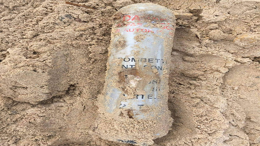 بنزرت: العثور على قنبلة من مخلفات الحرب بمنطقة الشاطئ الجميل