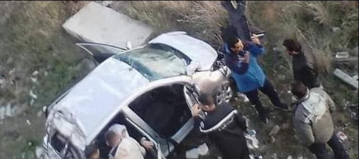 سقوط سيارة من فوق قنطرة حلق الوادي – رادس