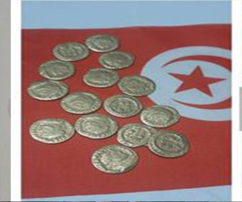 فرقة الحرس الديواني بسيدي بوزيد تحجز 15 قطعة نقدية اثرية