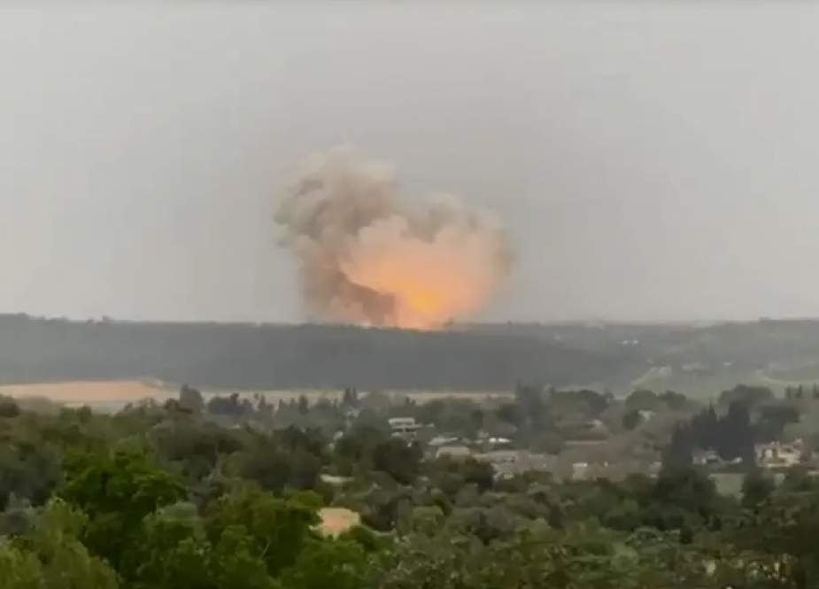 انفجار قوي يهز موقعا لاختبار الصواريخ في الكيان الصهيوني