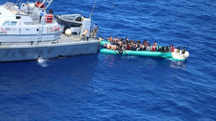 إنقاذ 97 مهاجرا غير شرعي من الغرق قبالة سواحل ليبيا