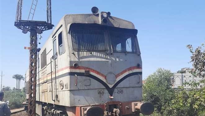 خروج قطار عن السكة في مصر (صور)
