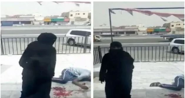 فيديو صادم: سعودية تطعن رجلا في الشارع