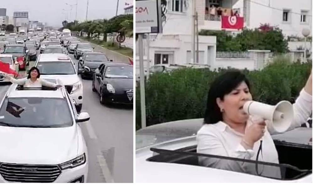 موسي تنشر مقطع فيديو بعد منع خروج مسيرة حزبها