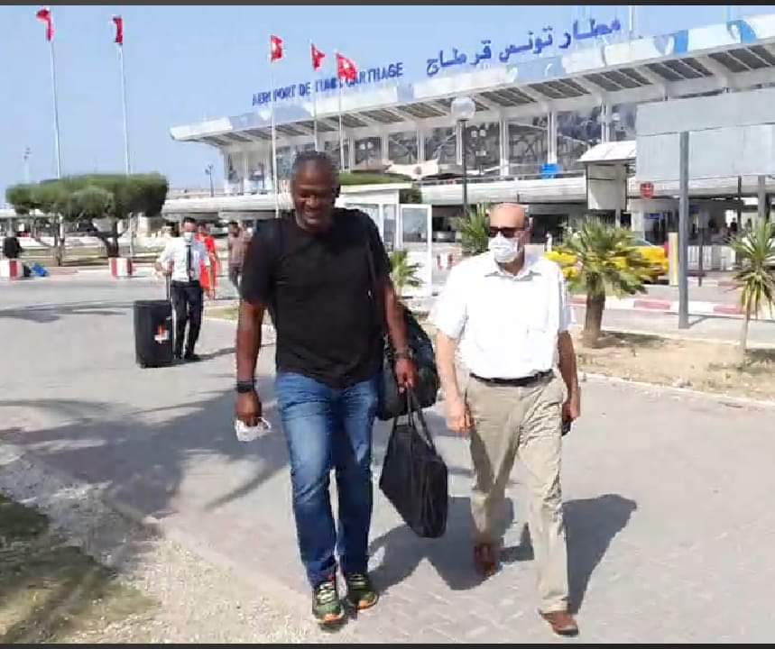 وصول المدرب الجديد للترجي  راضي الجعايدي الى تونس (فيديو)
