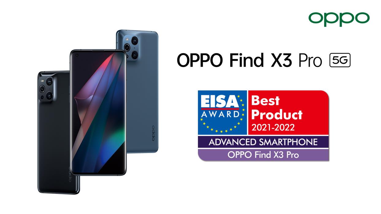 OPPO Find X3 Pro     : أفضل هاتف ذكيّ لهذه السّنة حسب EISA