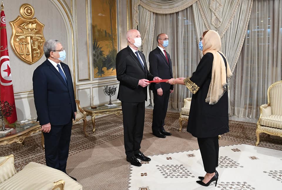 سفيرة تونس بالولايات المتحدة تتسلم أوراق اعتمادها