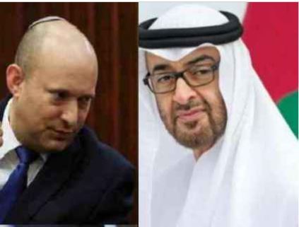 ولي عهد أبوظبي يدعو رئيس وزراء الكيان الصهيوني إلى زيارة الإمارات