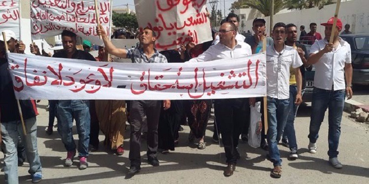 سيدي بوزيد/ أهالي منزل بوزيان والمكناسي في مسيرتين احتجاجيّتين