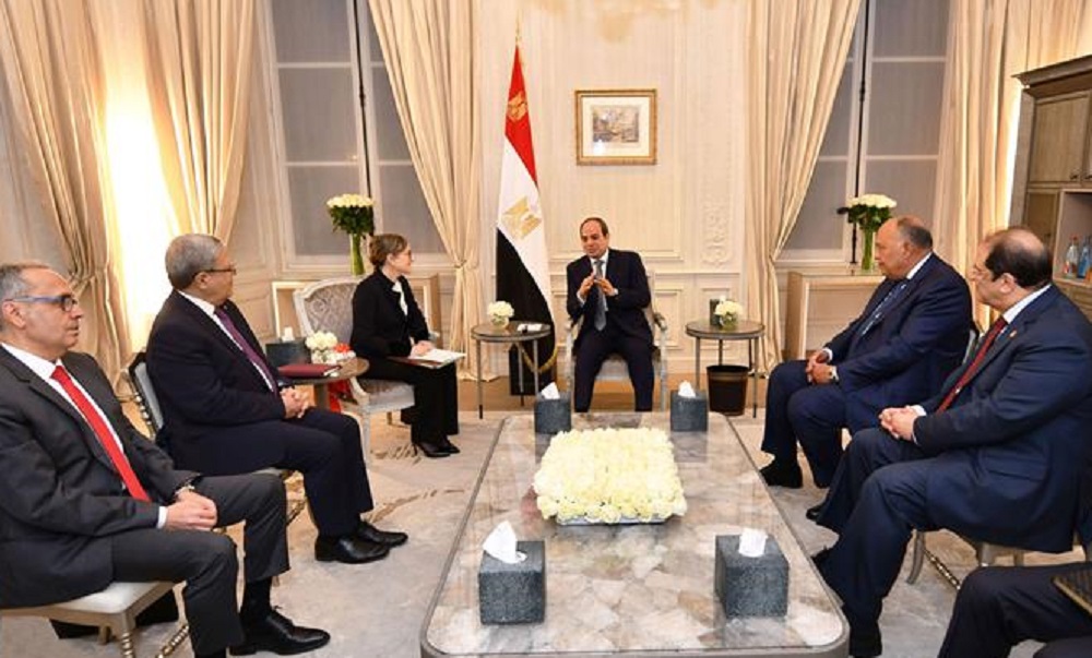 الرئاسة المصرية تكشف فحوى لقاء السيسي ببودن