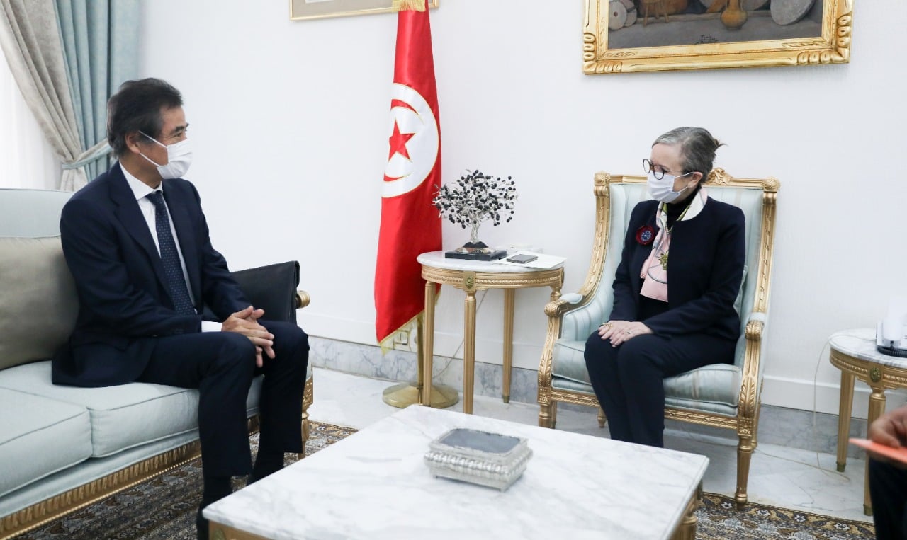 مشاريع يابانية محور لقاء بودن بسفير اليابان في تونس