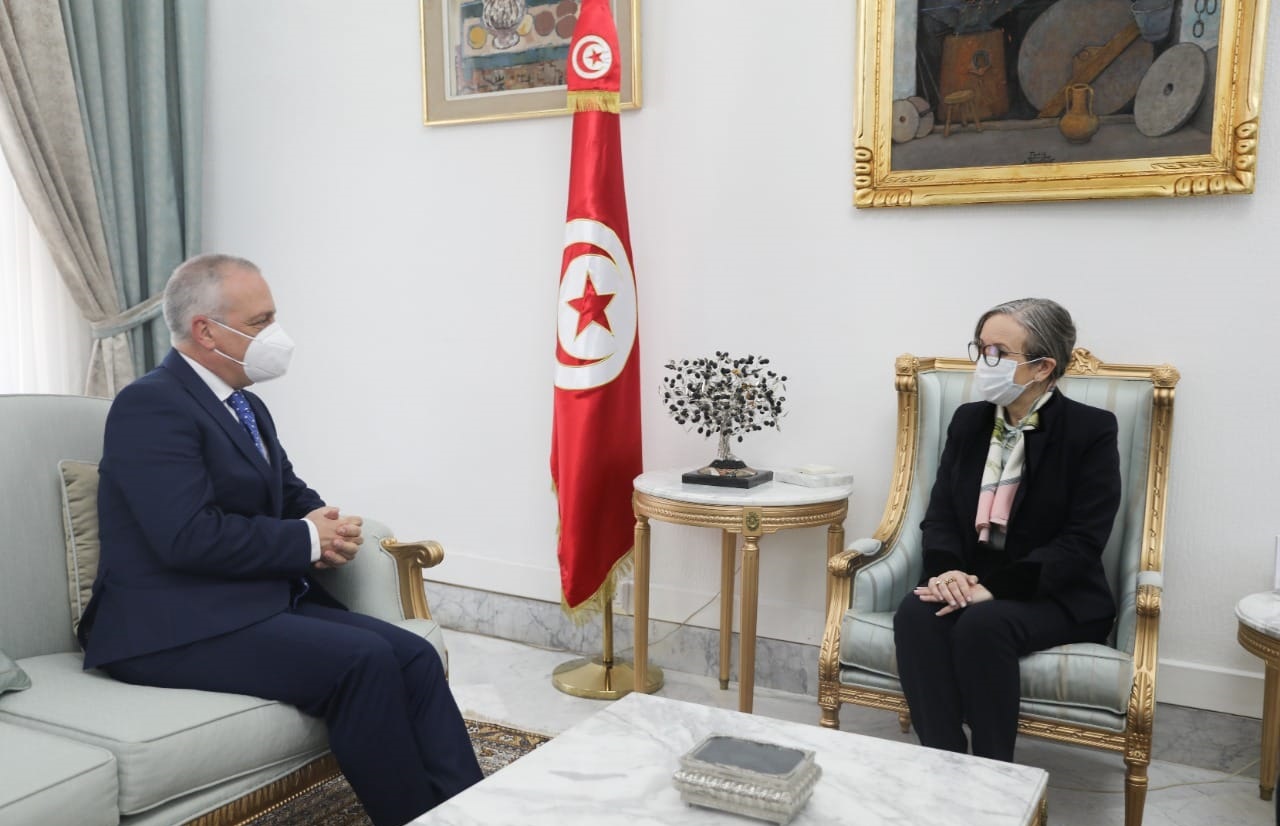 رئيسة الحكومة تستقبل سفير مالطا بتونس