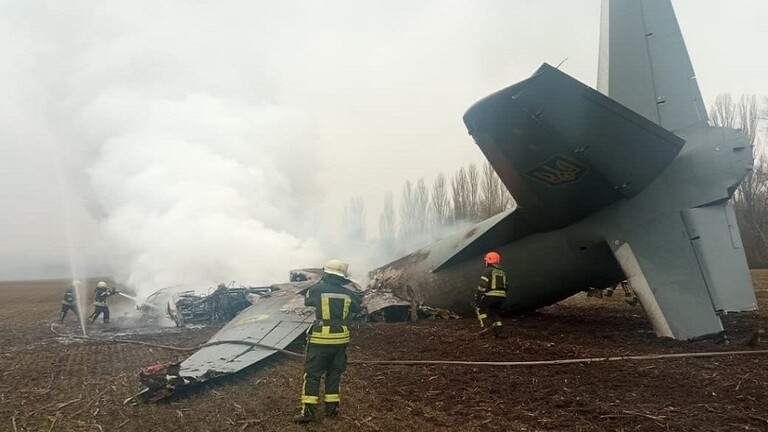تحطم طائرة عسكرية أوكرانية على متنها 14 شخصا