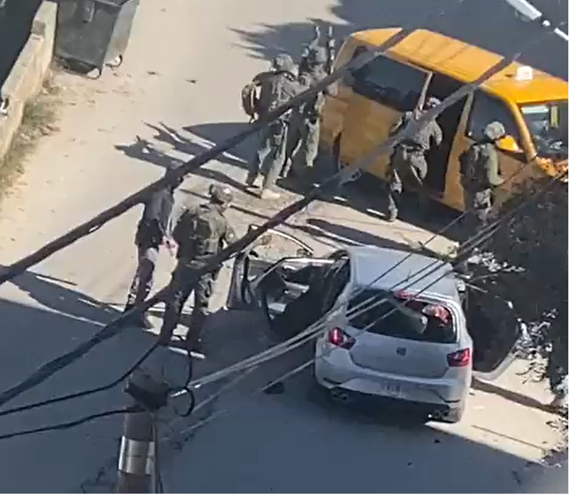 شاهد الفيديو/ جيش الاحتلال يغتال 3 فلسطينيين داخل سيارتهم