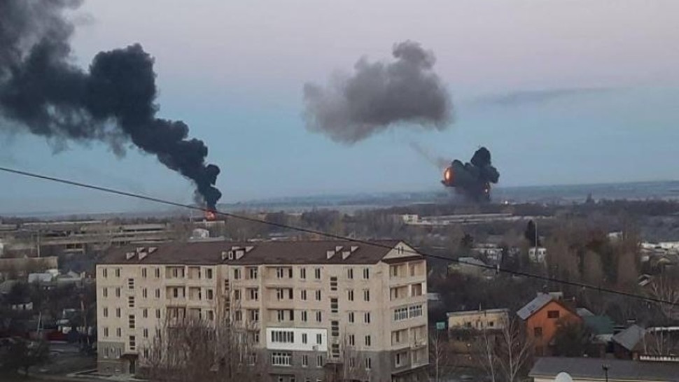 أوكرانيا/ انقطاع بث التلفزيون بعد تعرضه للقصف
