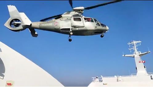 هيليكوبتر فرنسية تتدخّل لإنقاذ مسن تونسي أصيب على متن باخرة قرطاج