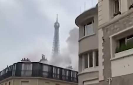 في رسالة تحذيرية/ أوكرانيا تنشر سيناريو تعرض برج إيفل للقصف (فيديو)