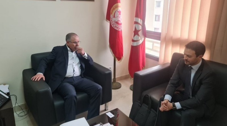 الطبوبي يستقبل المدير الجديد لمكتب صندوق النقد الدولي بتونس