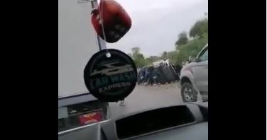 فيديو/ حادث مرور خطير على الطريق السيارة تونس – الحمامات