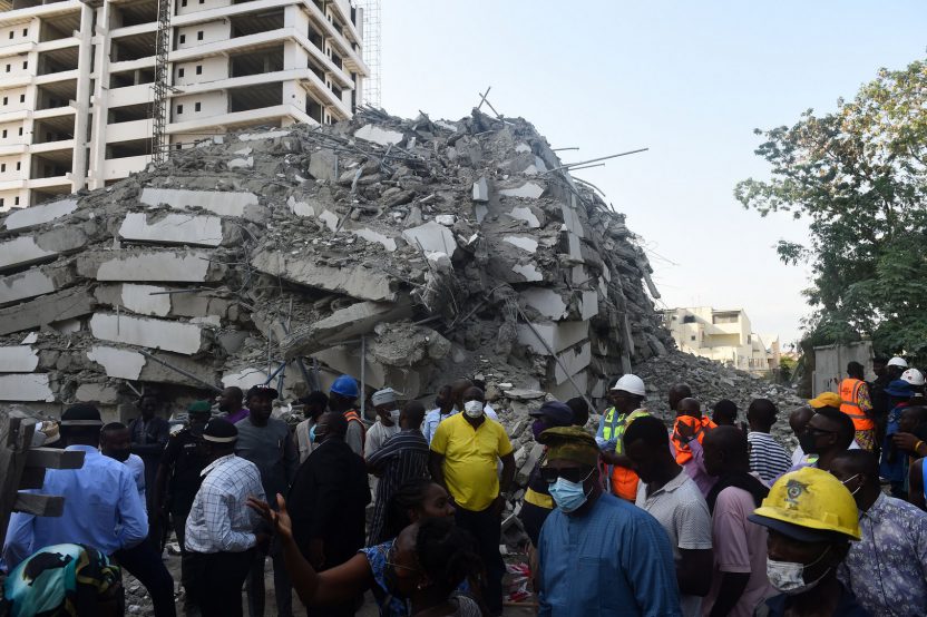 نيجيريا/ قتلى في انهيار مبنى في لاغوس