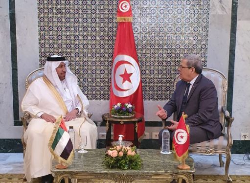 الجرندي يبحث مع سفير الامارات تطوير استثمارات بلاده في تونس