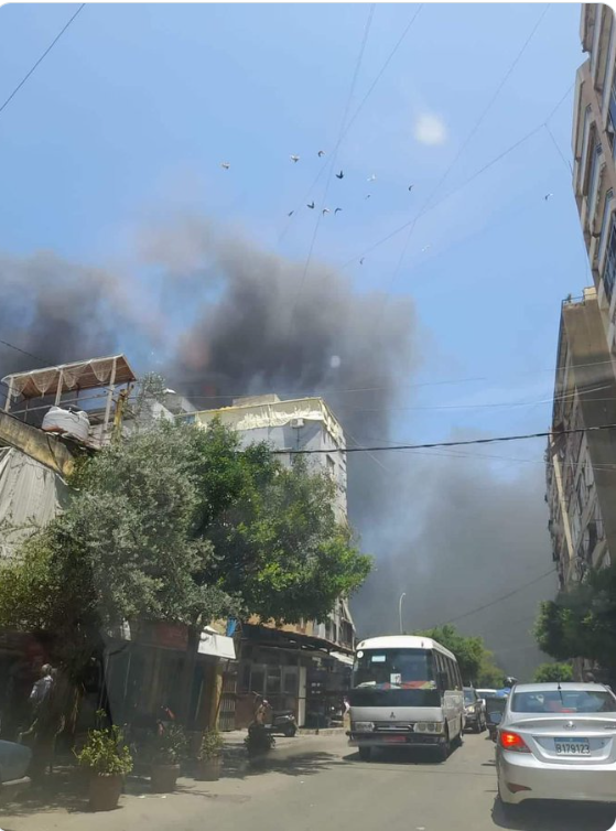 انفجار قوي وحريق في بيروت (فيديو)