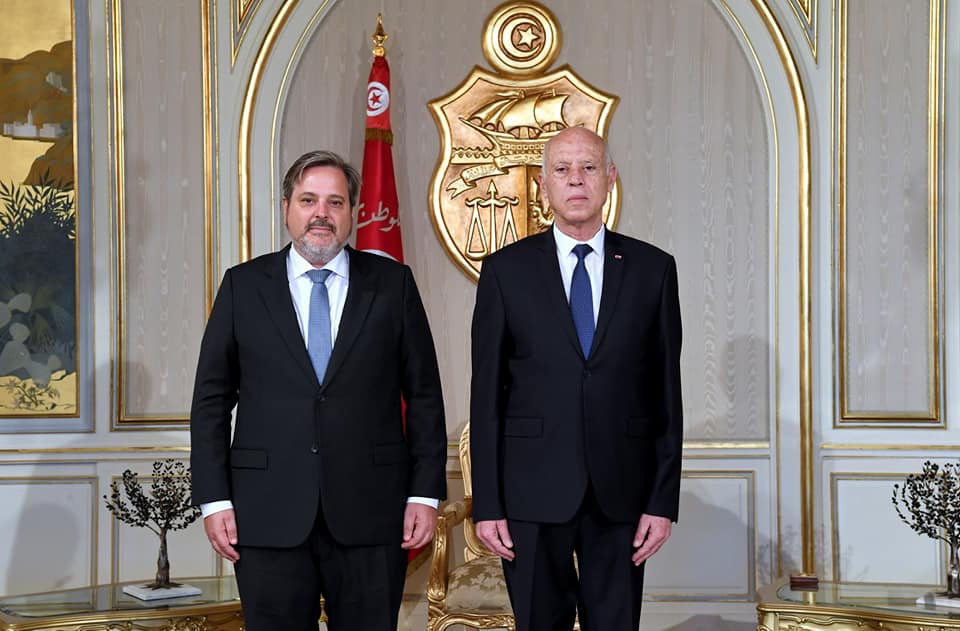 بمناسبة انتهاء مهامه/ رئيس الدولة يستقبل سفير بلجيكا بتونس (فيديو)