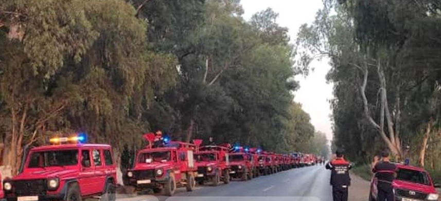 وحدات الإطفاء الجزائرية في طريقها إلى ولاية بن عروس