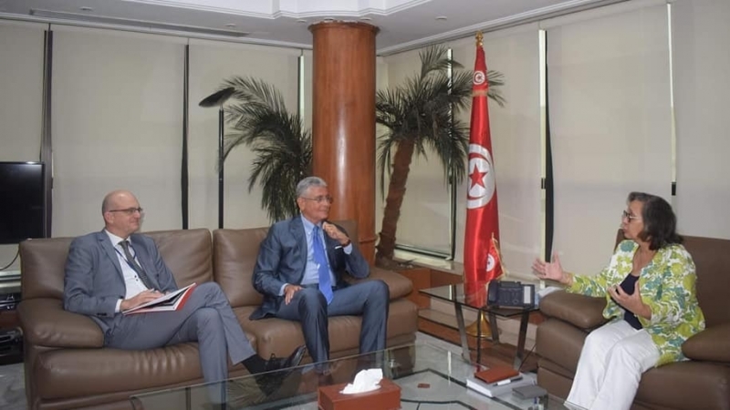 الربط الكهربائي بين تونس وإيطاليا محور لقاء وزيرة الصناعة بوفد من البنك الدولي