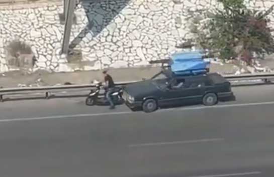 يحدث في لبنان/ حاولا سرقته فدهسهما بسيارته (فيديو)