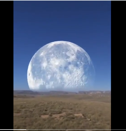 شاهد الفيديو/ القمر بحجم كبير