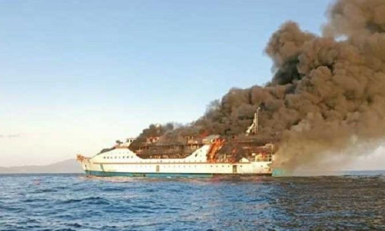 إندونيسيا/ مأساة جرّاء حريق في سفينة