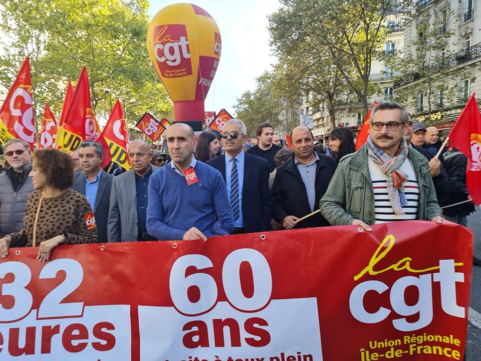 اتحاد الشغل يشارك في مسيرة للنقابات الفرنسية.. وهذه مطالبها (صور)