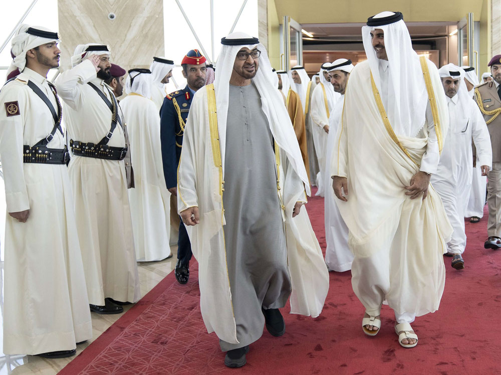 رئيس الإمارات في زيارة رسمية إلى قطر