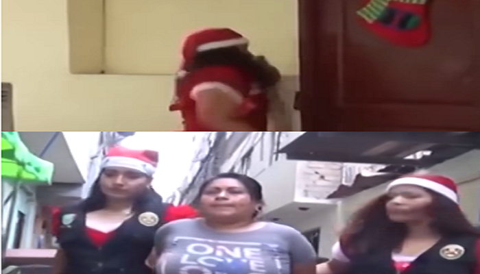 شاهد/ شرطة بيرو تتنكر في زي ‘بابا نويل’ للقبض على تجار مخدرات
