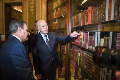 في زيارته مكتبة الكونغرس/ سعيد يستعرض تاريخ الدستور التونسي (فيديو)