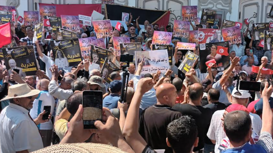 جبهة الخلاص تحتج وتطالب بإطلاق سراح الموقوفين (فيديو)