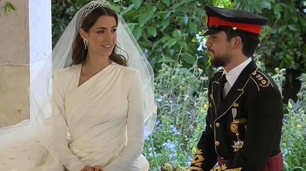 شاهد/ مراسم زفاف ولي العهد الأردني (فيديو)