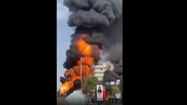 فيديو/ انفجار محطة وقود في صعيد مصر
