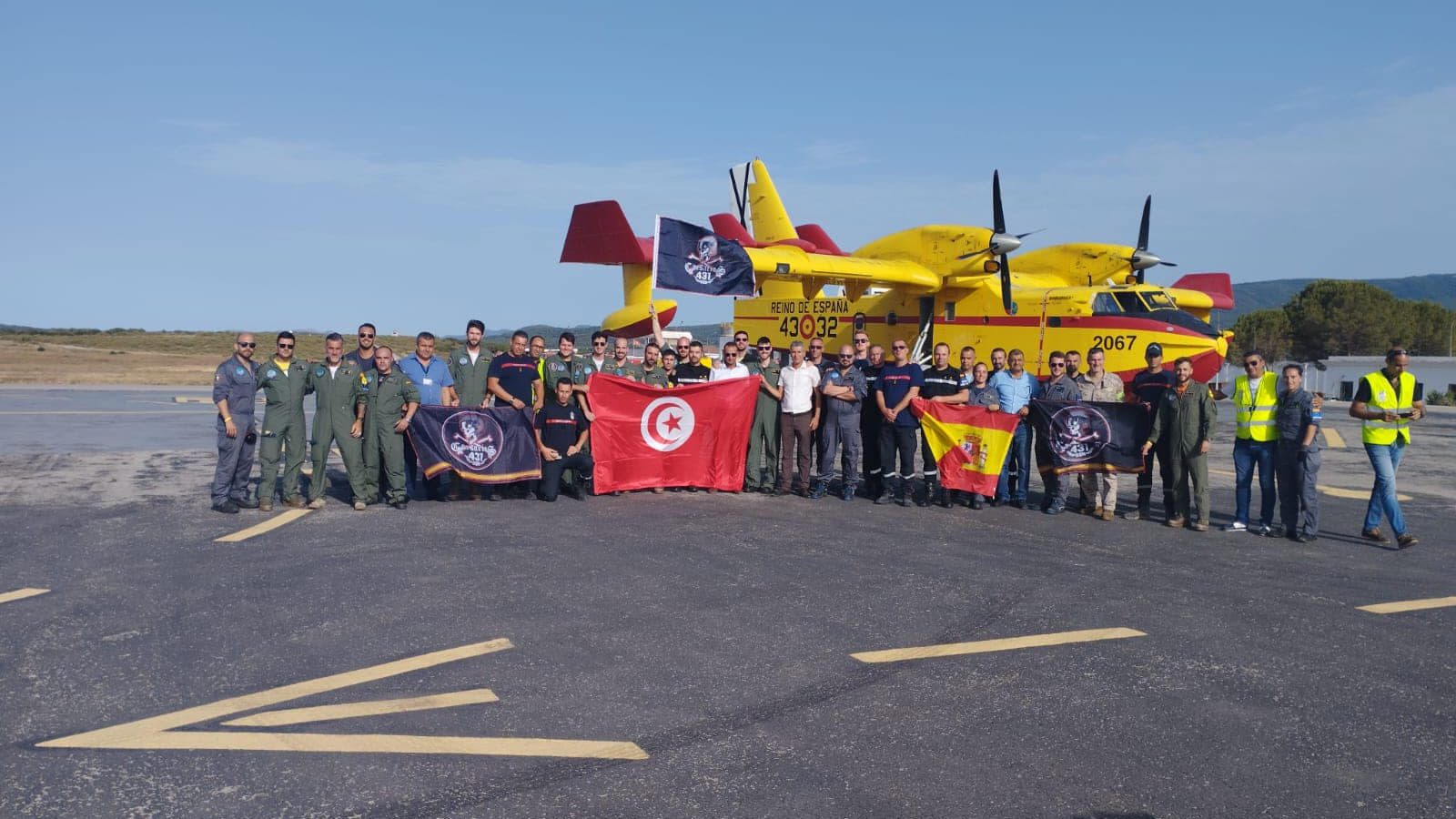 طائرتا الإطفاء الاسبانيتان تغادران تونس