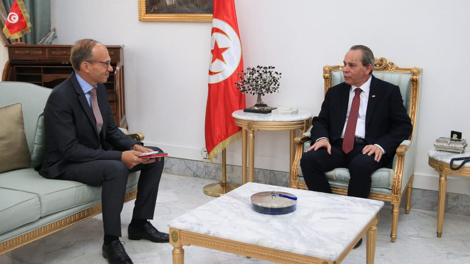 الحشاني يلتقي مدير مكتب البنك الأوروبي للإستثمار بتونس